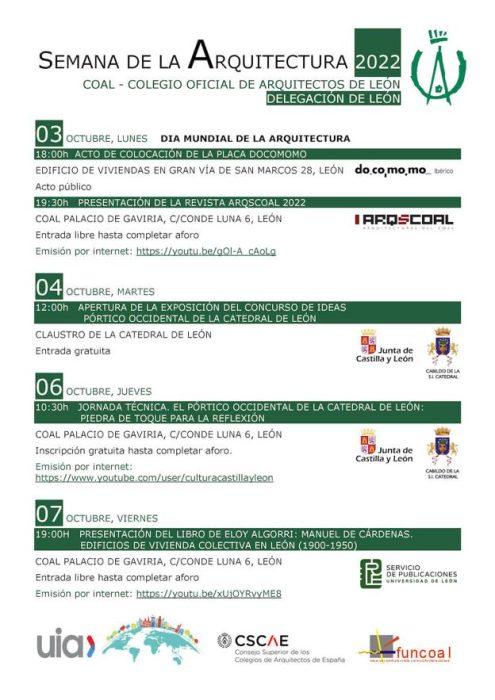 Programa Semana de la Arquitectura León