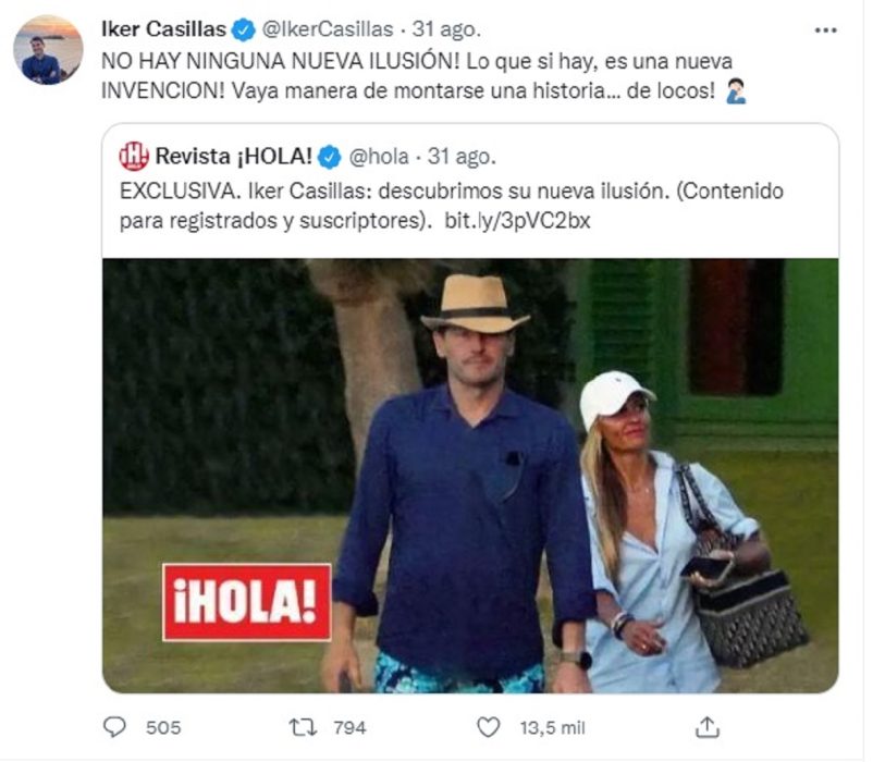 La contestación de Casillas