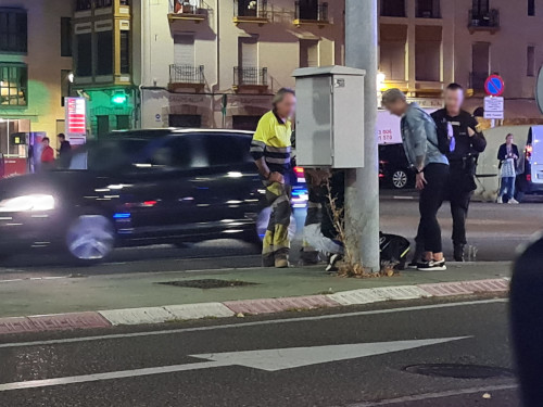 Accidente con un motorista herido en San Francisco 2