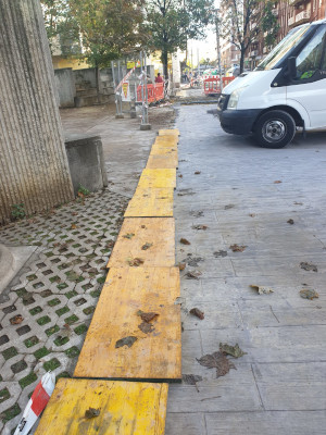 Las obras de la calle Dos Hermanas se cobran su primera víctima 10