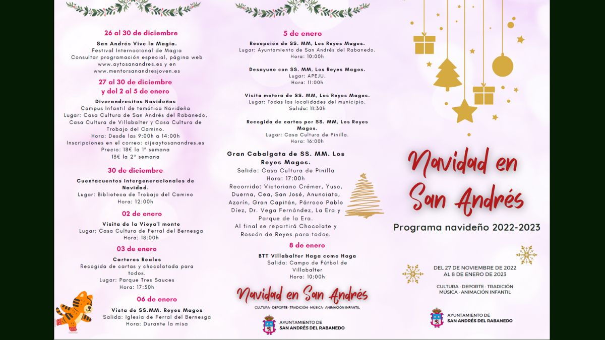 Programa completo de las fiestas de Navidad 2022 en San Andrés 2