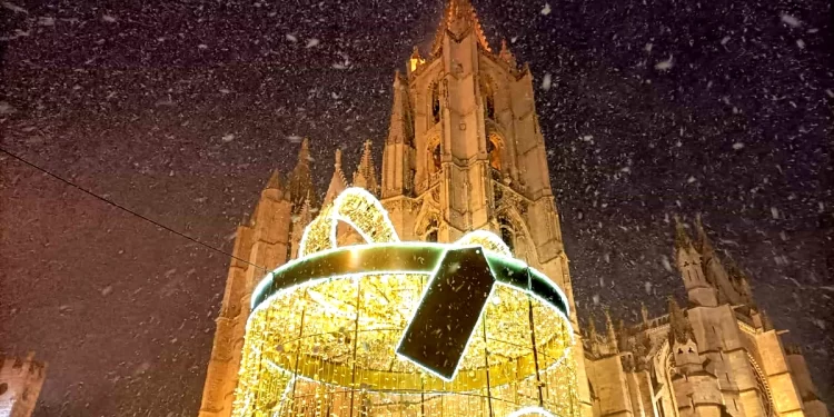 Inicio de las atracciones de Navidad en León