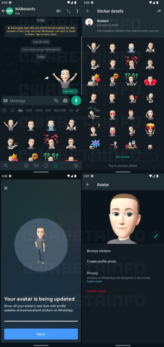 Los avatares llegan a WhatsApp como alternativa de la foto de perfil 2