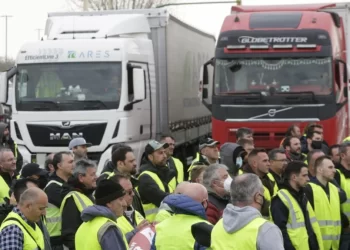 Inicio del paro de transportistas en España