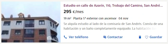 El piso de alquiler más barato de León 3