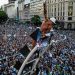 Celebración de la victoria de Argentina