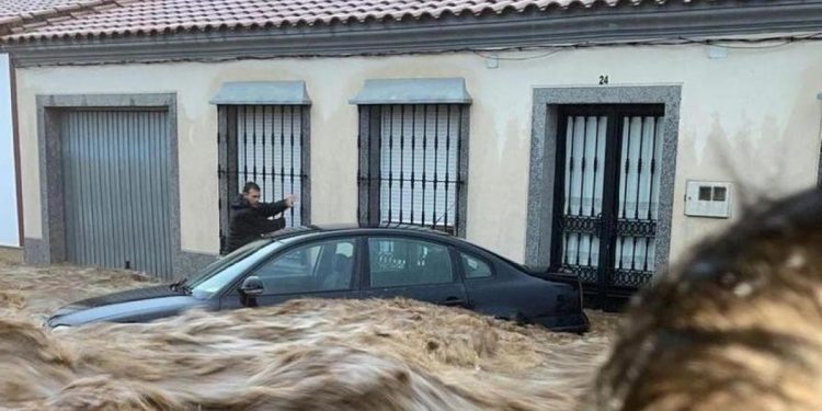 Los daños de Efraín en Extremadura