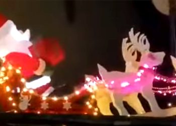 Trineo de Papá Noel en León