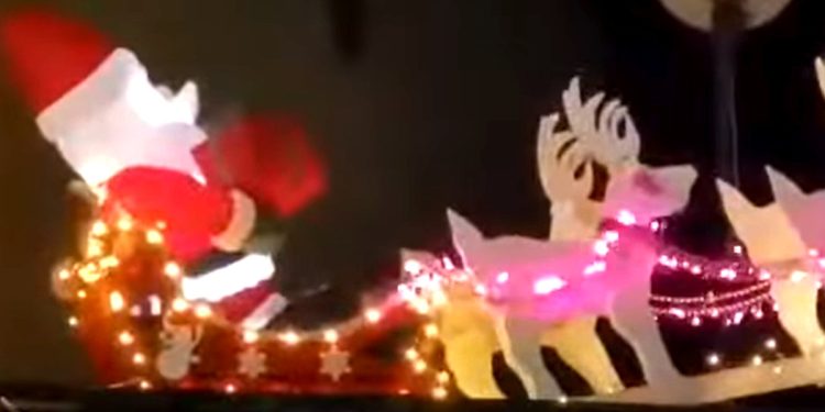 Trineo de Papá Noel en León