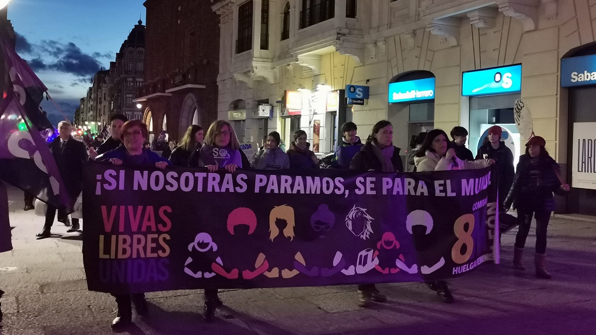 La manifestación del 8M en León en imágenes 8