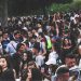 Estudiantes en la Espicha de Industriales de León