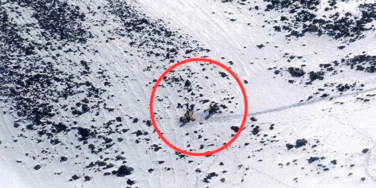 Montañero rescatado en el Catoute