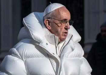 El Papa con el abrigo de Balenciaga