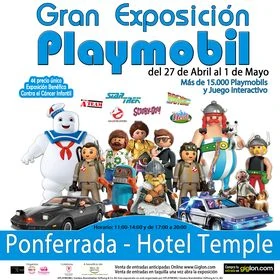 Cartel de la Gran Exposicion de Playmobil de Ponferrada