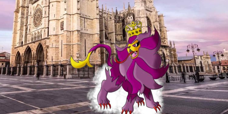Pokémon de León Rampante en la Catedral