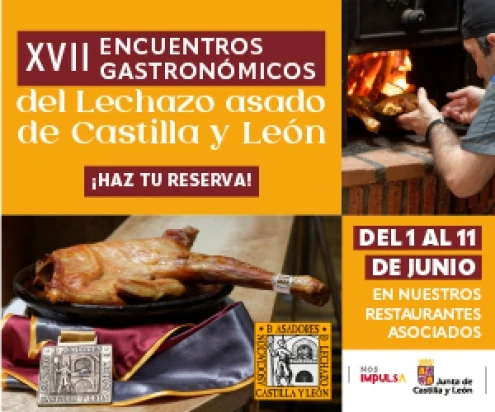 Cartel de los XVII Encuentros Gastronómicos del Lechazo Asado de Castilla y León