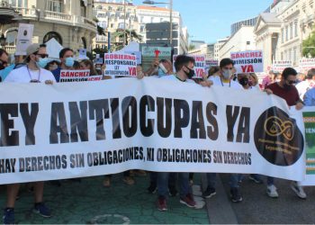Manifestación antiokupas en Castilla y León