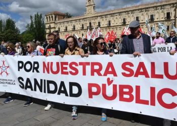 Manifestación por la sanidad pública en León