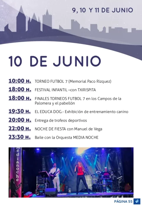 Programa completo de las Fiestas de La Palomera 2023 2