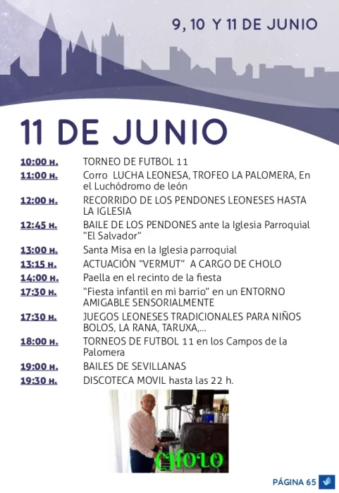 Programa completo de las Fiestas de La Palomera 2023 1