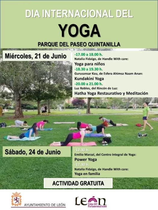 El Día Internacional del Yoga se celebra en León 1