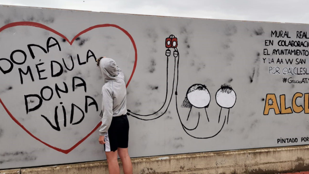 El mural que anima a donar vida, a donar médula ósea 3