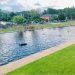 Playa fluvial en León