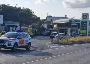 El gran accidente dentro de una gasolinera