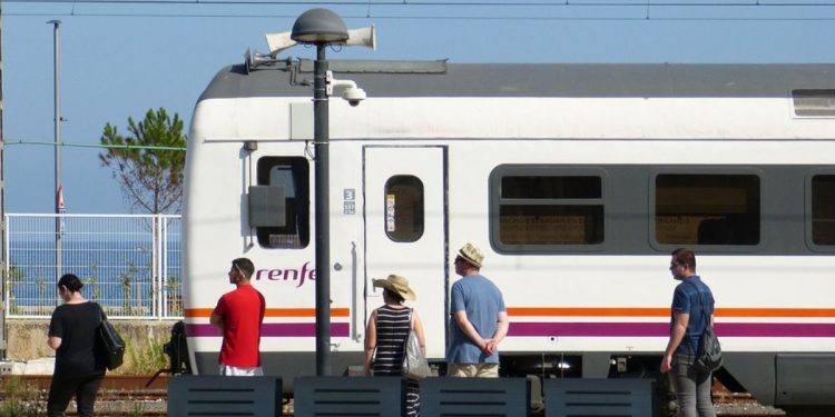 Aplastado por un tren en una zona no autorizada