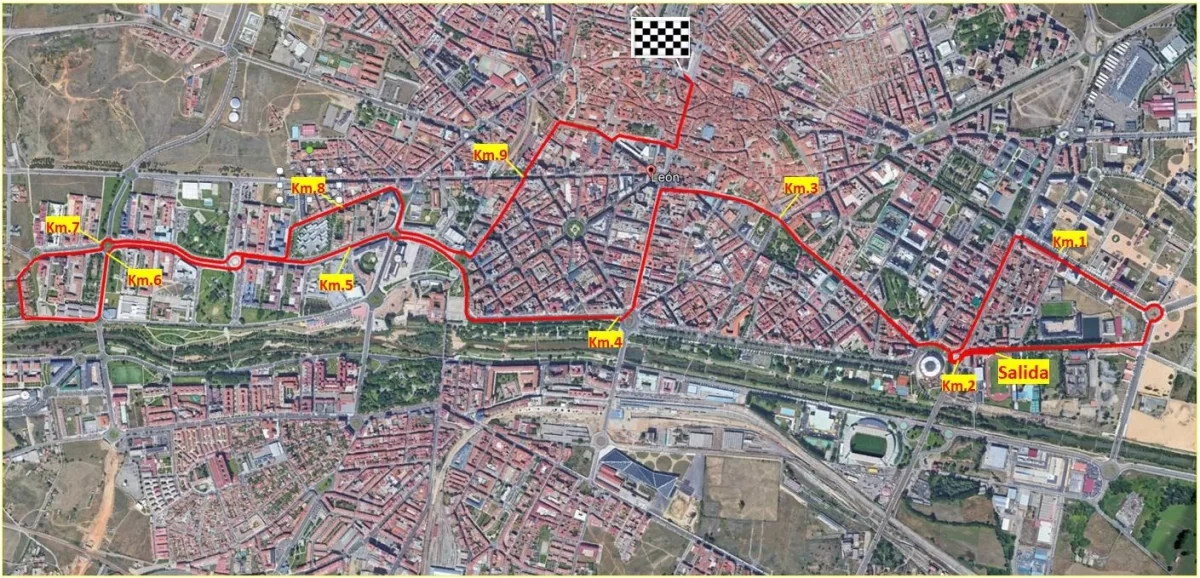 Cortes de tráfico en León por motivo de la carrera 10 KM de León 2