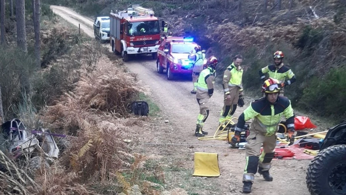 Un aparatoso accidente de boogie en la Maragatería deja dos heridos 3