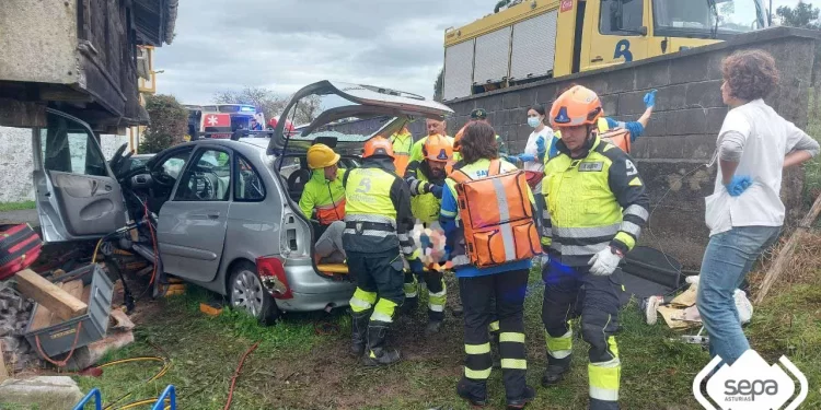 Accidente de tráfico en Villaviciosa