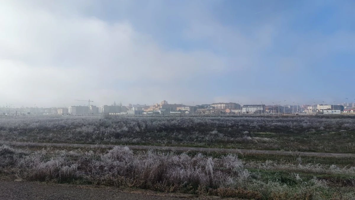 El tiempo en León trae niebla engelante, cencellada y frío 2