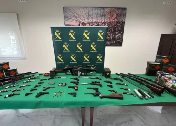 Desarticulada una trama especializada en la fabricación ilegal y tráfico de armas y municiones en Jaén