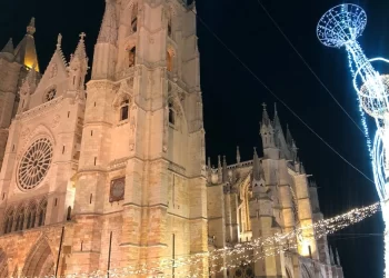 Catedral de León en Navidad