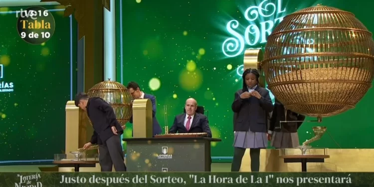 El momento más gracioso de la Lotería de Navidad 1