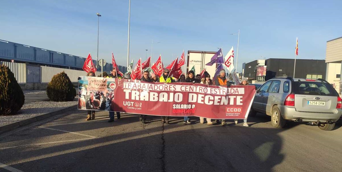 Trabajadores de DGT en huelga en León 1