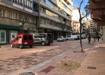 Calle Ramiro Valbuena peatonalizada