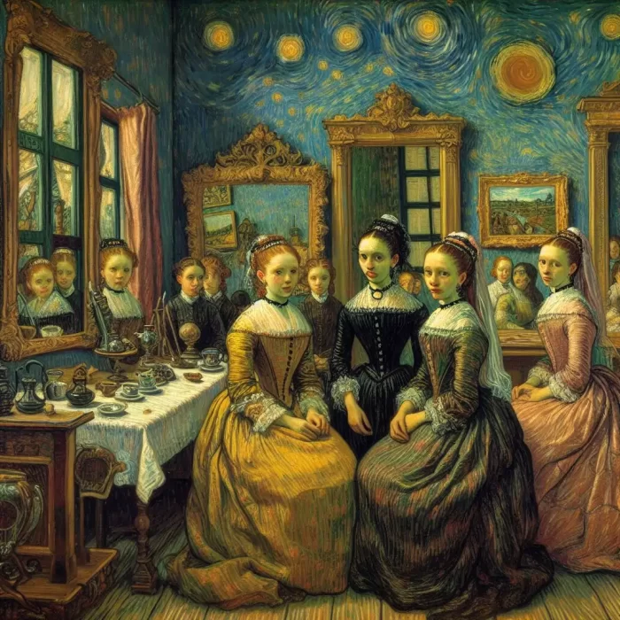Las Meninas de Velázquez pintadas por Van Gogh