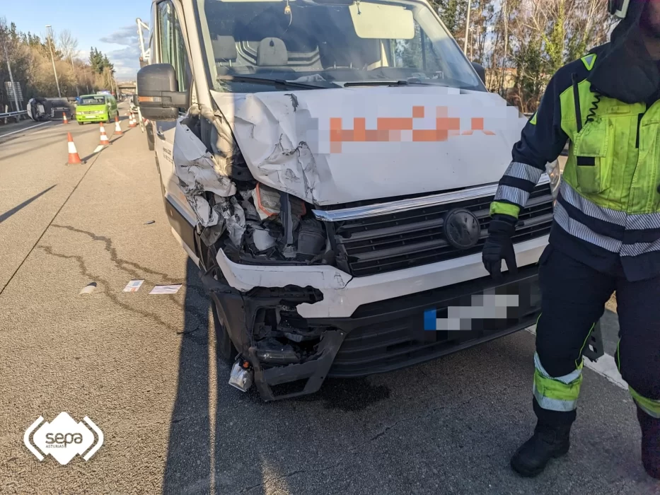 Accidente de tráfico en Siero