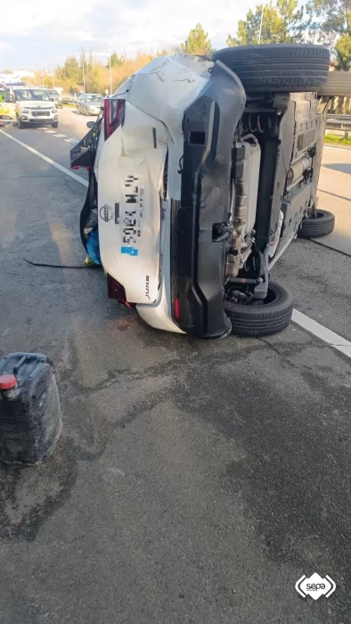 Accidente de tráfico en Siero