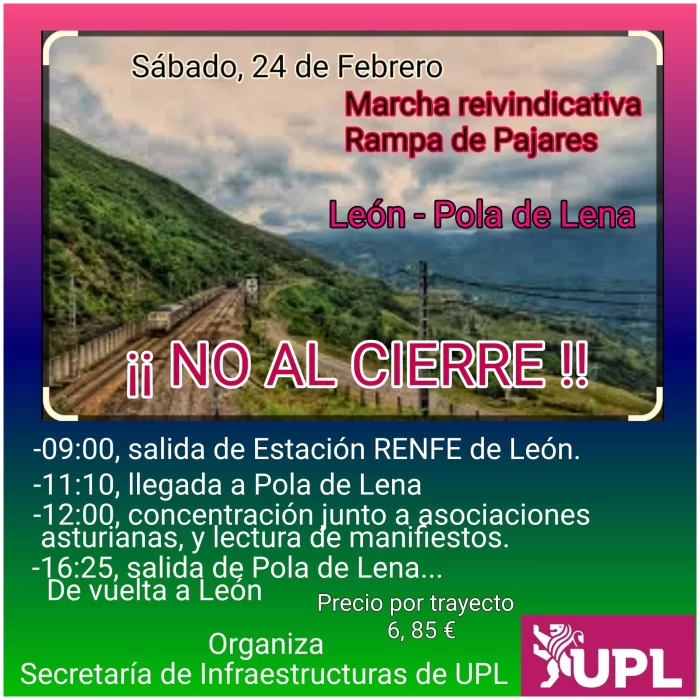 UPL organiza una marcha reivindicativa por la rampa de Pajares 1
