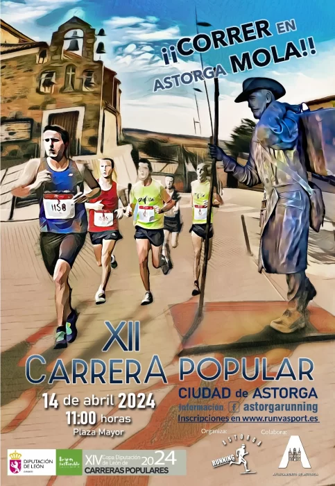 Cartel carrera ciudad de Astorga 2024