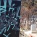 Las tumbas del cementerio vandalizadas