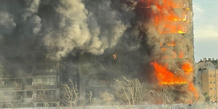 Incendio en Valencia