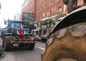 Las mejores imágenes de la tractorada en León