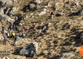 Rescatan a una mujer herida en el Pico Fontún