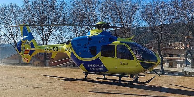 Un helicóptero tuvo que trasladar al herido