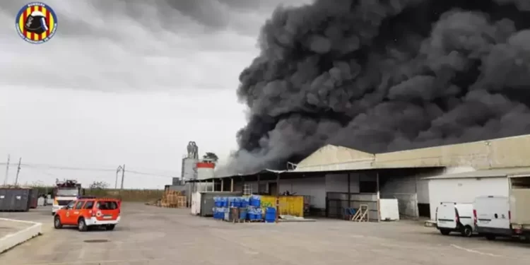 Incendio en Sollana