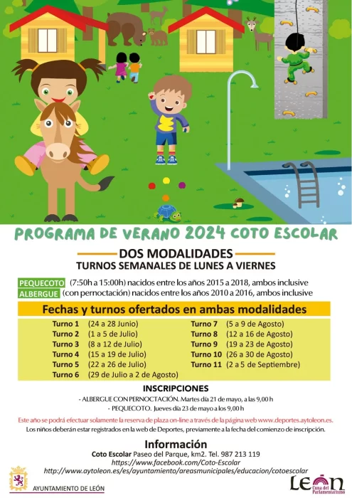 Programa de verano en el Coto Escolar 2024 1